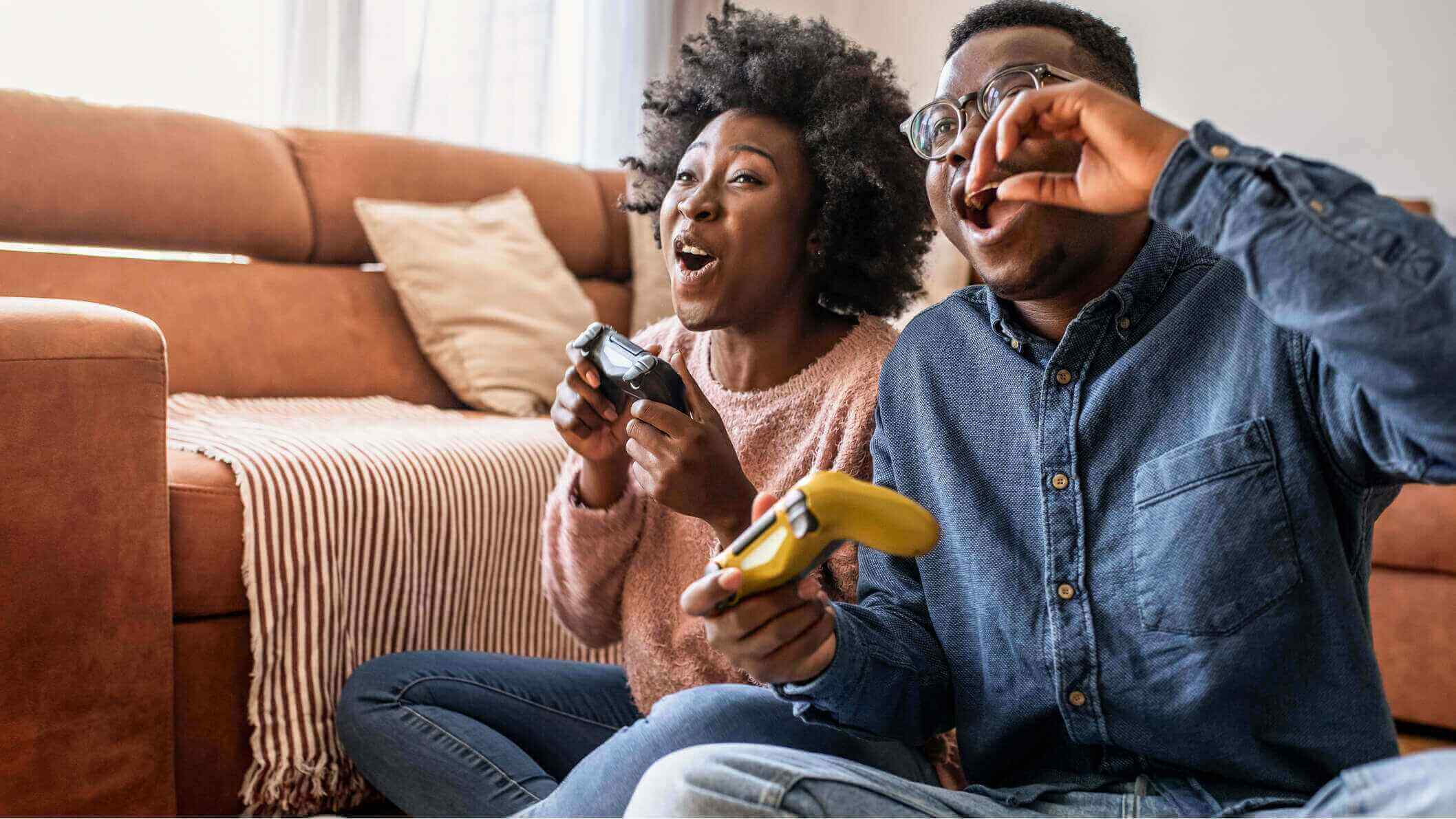 Couple Playing Games