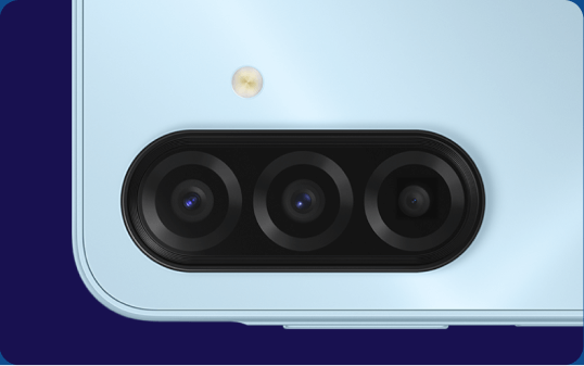 Close of the A17 5G's triple camera