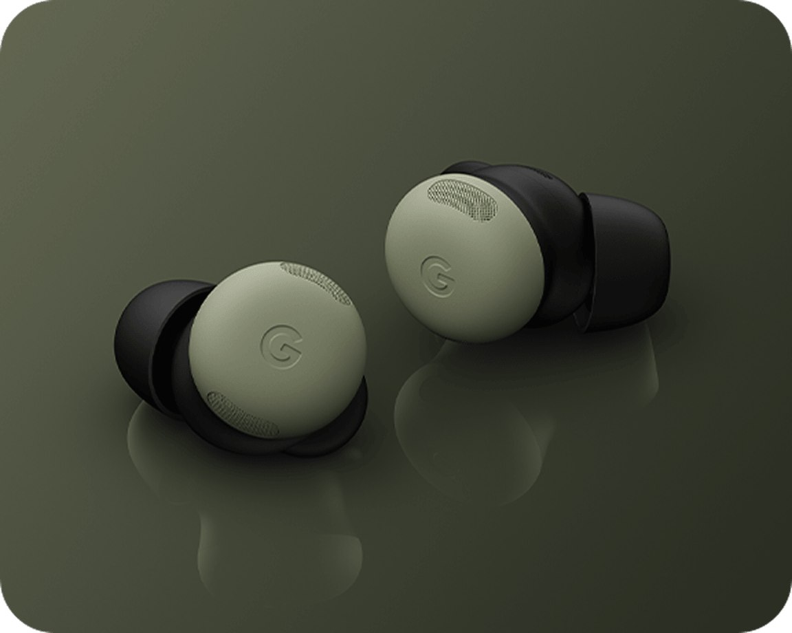 Image of the Pixel Buds Pro 2 in Olive.